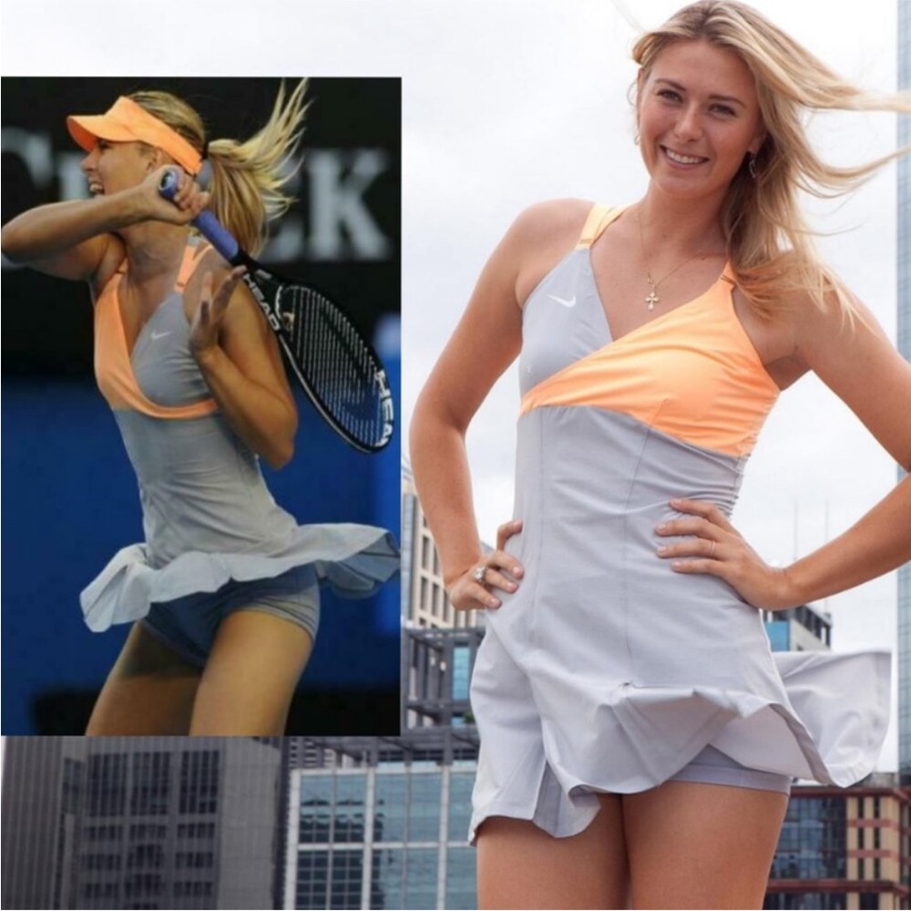 Nike tennis dress designed for iconic tennis star Maria Sharipova